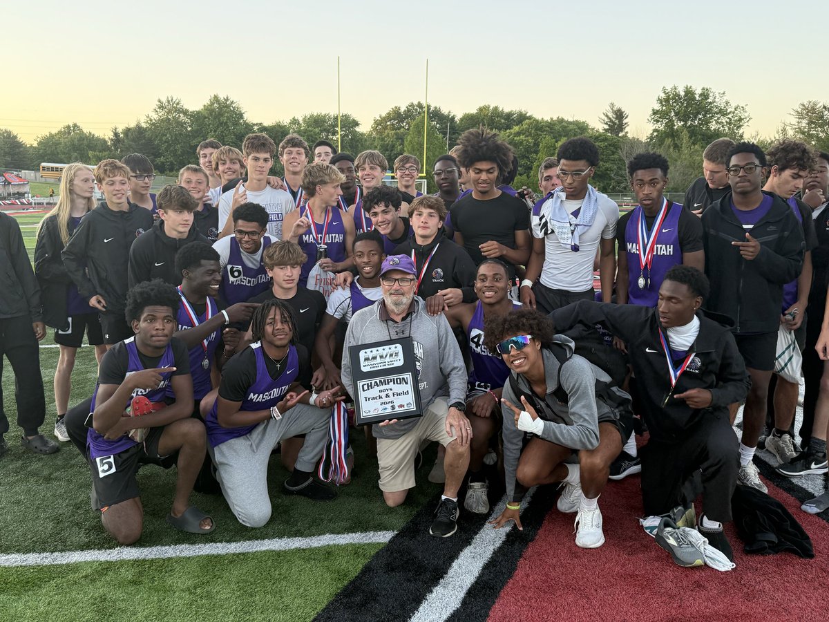 RunMascoutah's tweet photo. Mascoutah Boys Track are the MVC Champs! https://t.co/UDXmxSxV87