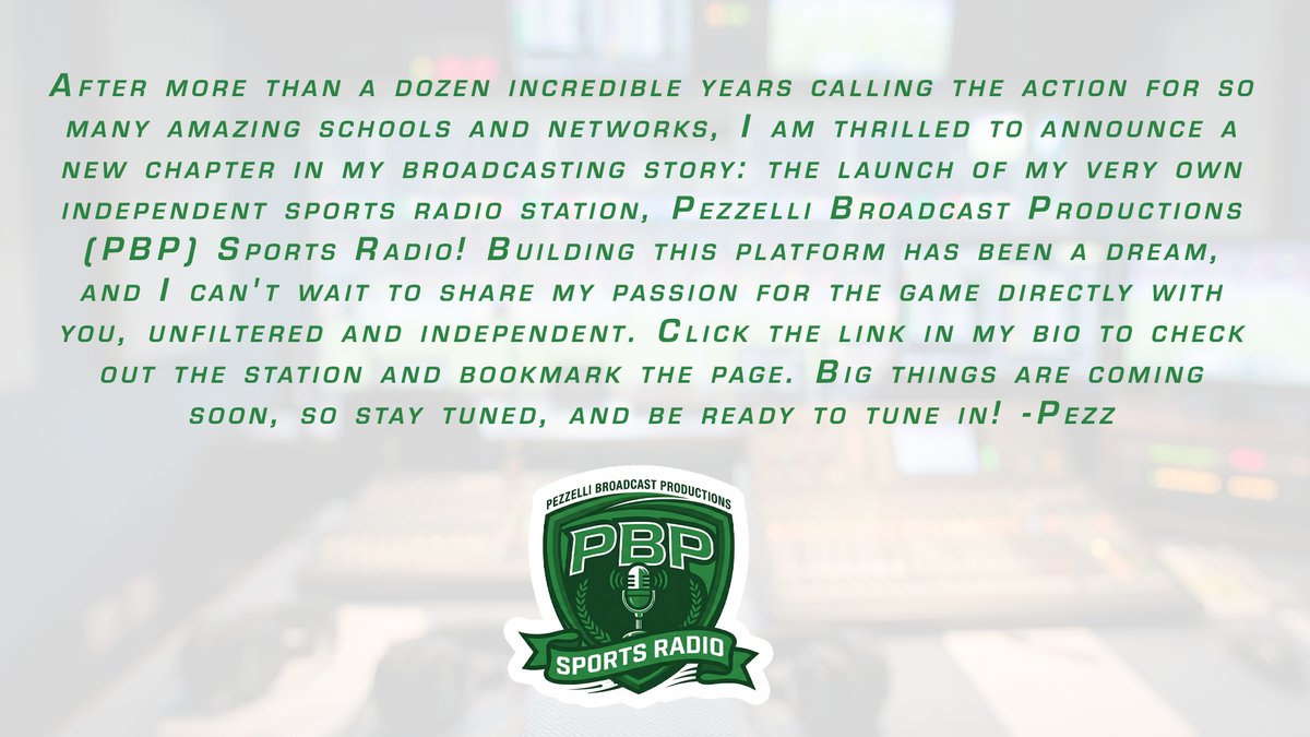 Pezzelli Broadcast Productions tweet media