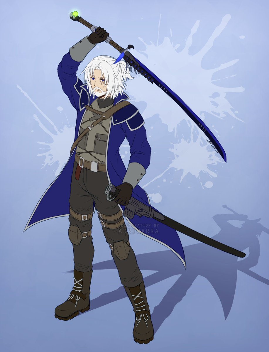 CyberSnoWolf's tweet photo. With the recent release of Netflix’s Devil May Cry, I wanted to share a couple of pics of my DMC OCs: Dean (red), and Vali (blue). Shoutout to @adricarraART and @patito16_ https://t.co/Xj1wXAZzqY