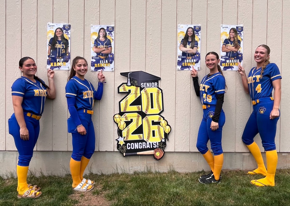 CoachKasHoag's tweet photo. Congrats to our four Mercy Seniors: Pip Karch, Ella Barone, Logan Erwin, and Maggie Mathews! https://t.co/ULv8OYRljd