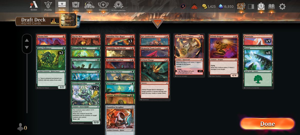 hipndevs's tweet photo. @Sierkovitz I also couldn't help myself and dove into an EoE draft yesterday. I didn't think the deck was incredible off the hop but I had some fun Kavu synergy for a relatively easy 7-0. Got hairy against one aggro matchup but pretty smooth otherwise https://t.co/49EMEYG3Iu