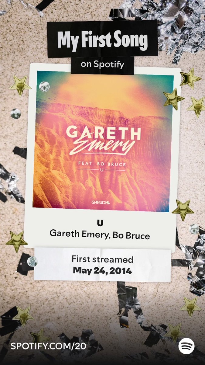 beebora7's tweet photo. Check out my first streamed song on Spotify: U by Gareth Emery, Bo Bruce. Go find out yours at Your Party of The Year(s)!  https://t.co/d8A51T9ORu https://t.co/ku4DRIUeKh
