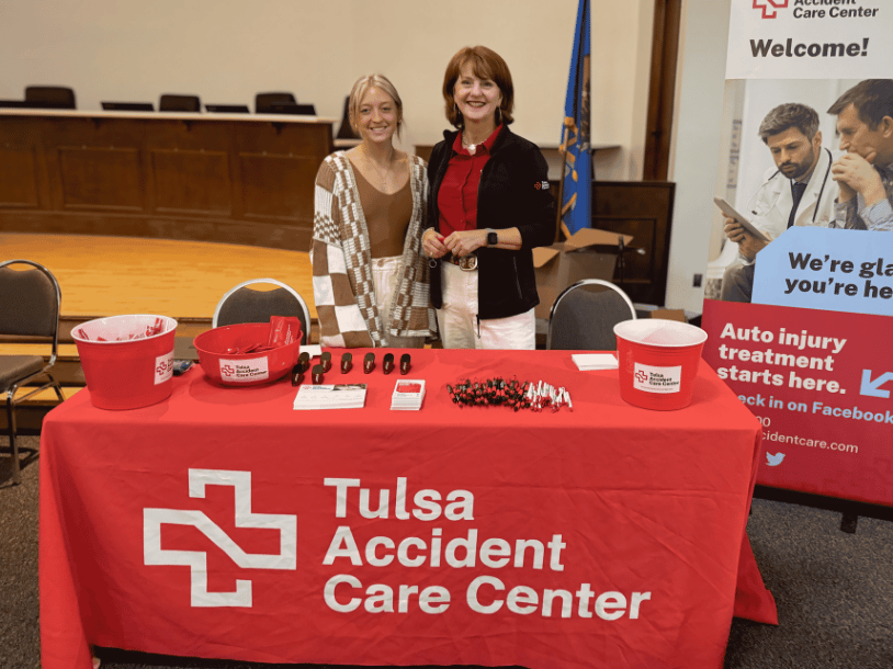 TulsaACC's tweet photo. We had a great time visiting today with everyone who keeps our communities running at the City of Owasso Employee Health Fair! https://t.co/fos4gdII8i