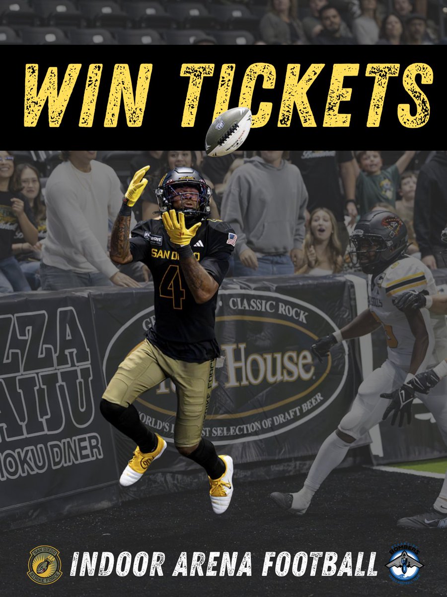 FrontwaveCU's tweet photo. Lights on. Turf ready. Let’s pack Frontwave Arena. 🏈⚡

We’re giving away tickets to catch the action LIVE with either the San Diego Strike Force on 5/23 or the Oceanside Bombers on 5/24!

Ready for game day? Head to our instagram to enter! 
https://t.co/cVUbA3vMRO https://t.co/1NUHOsbJZ2