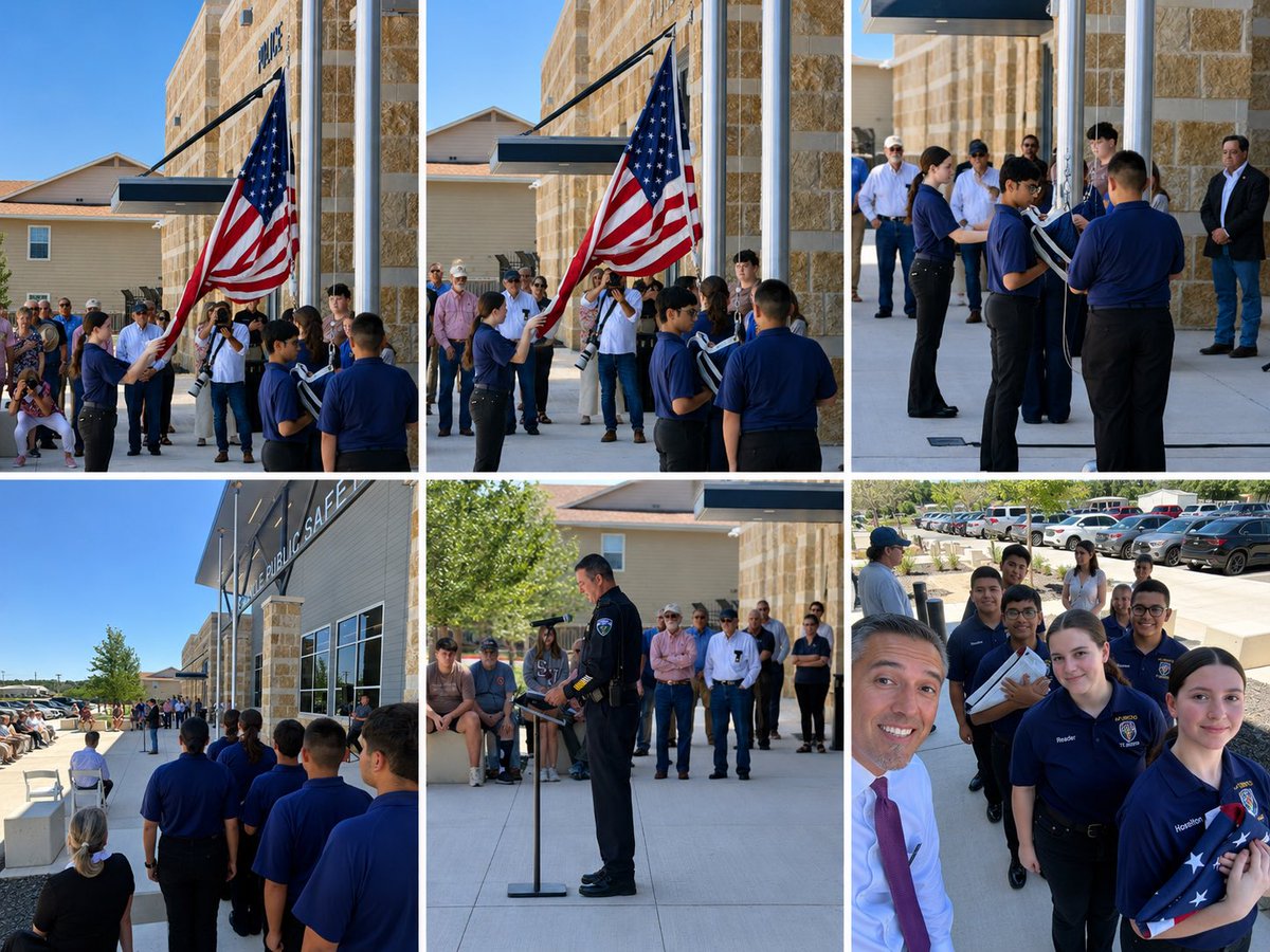 DrBrentRingo's tweet photo. From the Josh the Otter water safety program for our students, to the dedication of the new Kerrville Public Safety Facility, to honoring the retirements of Mrs. Dunigan and Mr. Markos from Tivy HS, great day in Kerrville ISD.

The future is 🌟 bright in KISD! #KISDinspires #TFND https://t.co/mOMy1FhXF3