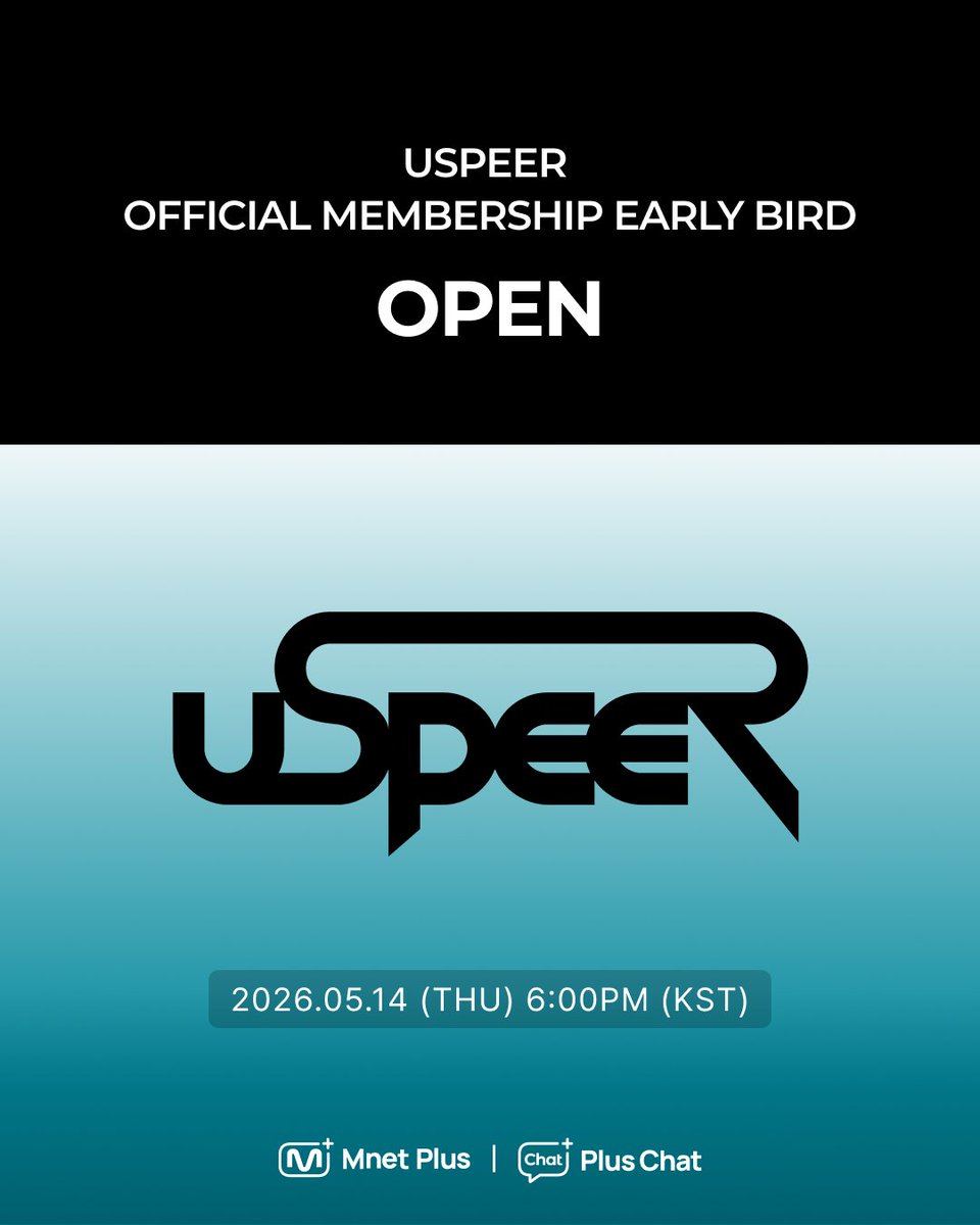 mnetplus's tweet photo. 당찬 에너지를 보여줄 ☄️
#USPEER Official Membership
모집이 시작되었습니다✨
👉https://t.co/MwC3YgJpOC

USPEER (유스피어) 와 함께 새로운 순간을 만들어갈 여러분만을 위한 혜택 🏁

🌱디지털 멤버십 카드 발급
🌱커뮤니티 내 MEMBERSHIP 전용 콘텐츠 제공
🌱국내 외 단독 공연 시 선예매 혜택 (주최 측과 협의 시 진행)
🌱USPEER 공개방송 참여 기회 제공 및 온,오프라인 이벤트
우선 참여 혜택 제공 (진행 시 개별 안내)

📢얼리버드 가입자 한정!
✅ 멤버십 1개월 추가 기간 제공
✅ 얼리버드 팬클럽 가입자 대상 포토카드 6종 증정 (배송비 별도)

지금 가입하고 다양한 혜택과 이벤트를 즐겨 보세요 💕

#PlusChat #플러스챗
#USPEER #유스피어
@USPEER_official