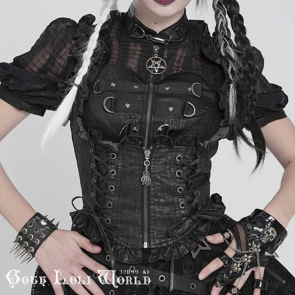 ✝NEW ITEM✝ 商品名： DEVIL 燕尾風 ベスト ジレ 黒色 ブラック 商品