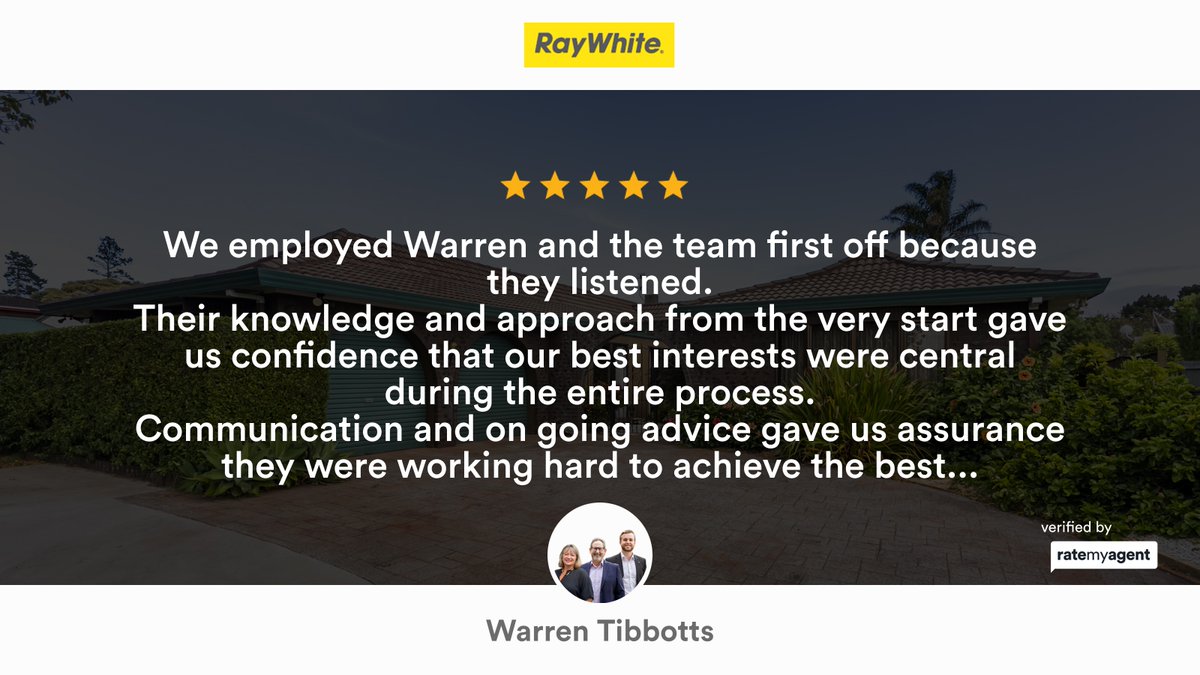 WPJRayWhite's tweet photo. My latest RateMyAgent review in Wattle Downs.
Agent License -Warren Tibbotts 20058082
https://t.co/IhQsCuzSSF

Licensed REAA 2008

...
#ratemyagent #realestate #Ray_White_ManurewaA_T_Realty_Ltd_ https://t.co/TEYf3epCE7