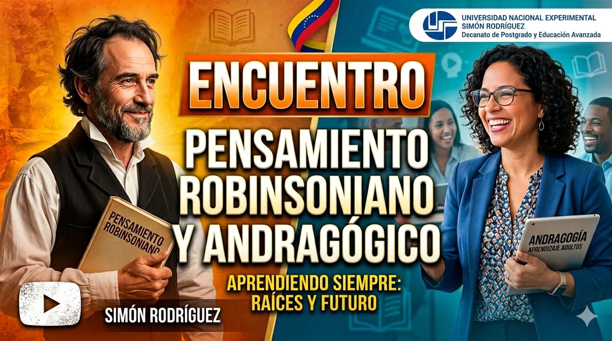 DPyeaUnesr's tweet photo. 🧠 Robinson y Andragogía: ¡No es solo teoría!

Simón Rodríguez nos enseñó a "inventar o errar", y la andragogía nos da las herramientas para lograrlo como adultos. ¿Estás aplicando este pensamiento crítico en tus proyectos actuales para transformar tu entorno? 🚀 https://t.co/VilbB2DqeJ