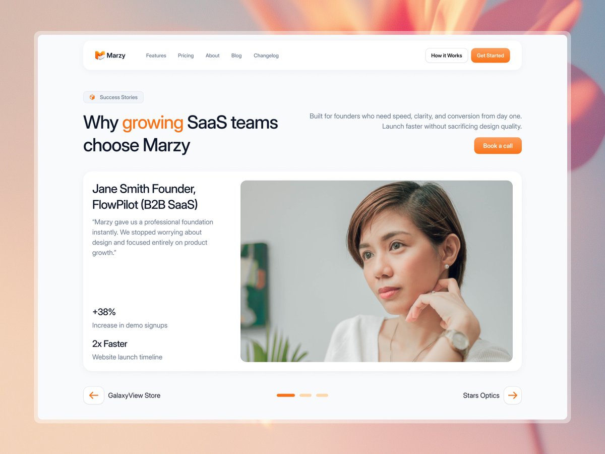 Gigatetuko's tweet photo. Testimonial section for recent @framer template 

How's it? https://t.co/kWT00ESFG6