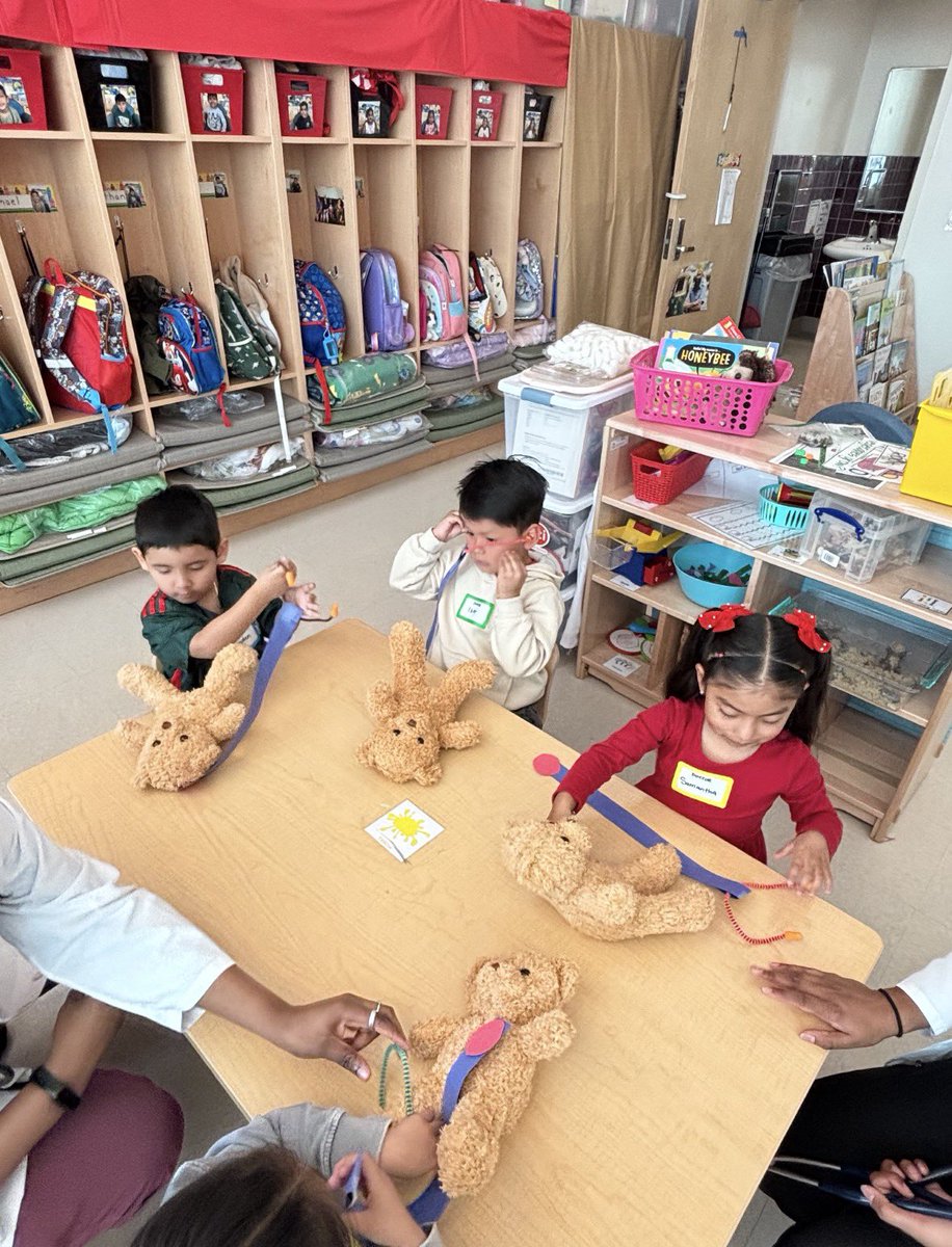 MPkd24's tweet photo. Q369 Students received a visit from the Teddy Bear Clinic.  Medical students from Ross University School of Medicine, aspiring to be pediatricians, showed them how to take care of bears. https://t.co/qDvOAXqhcN