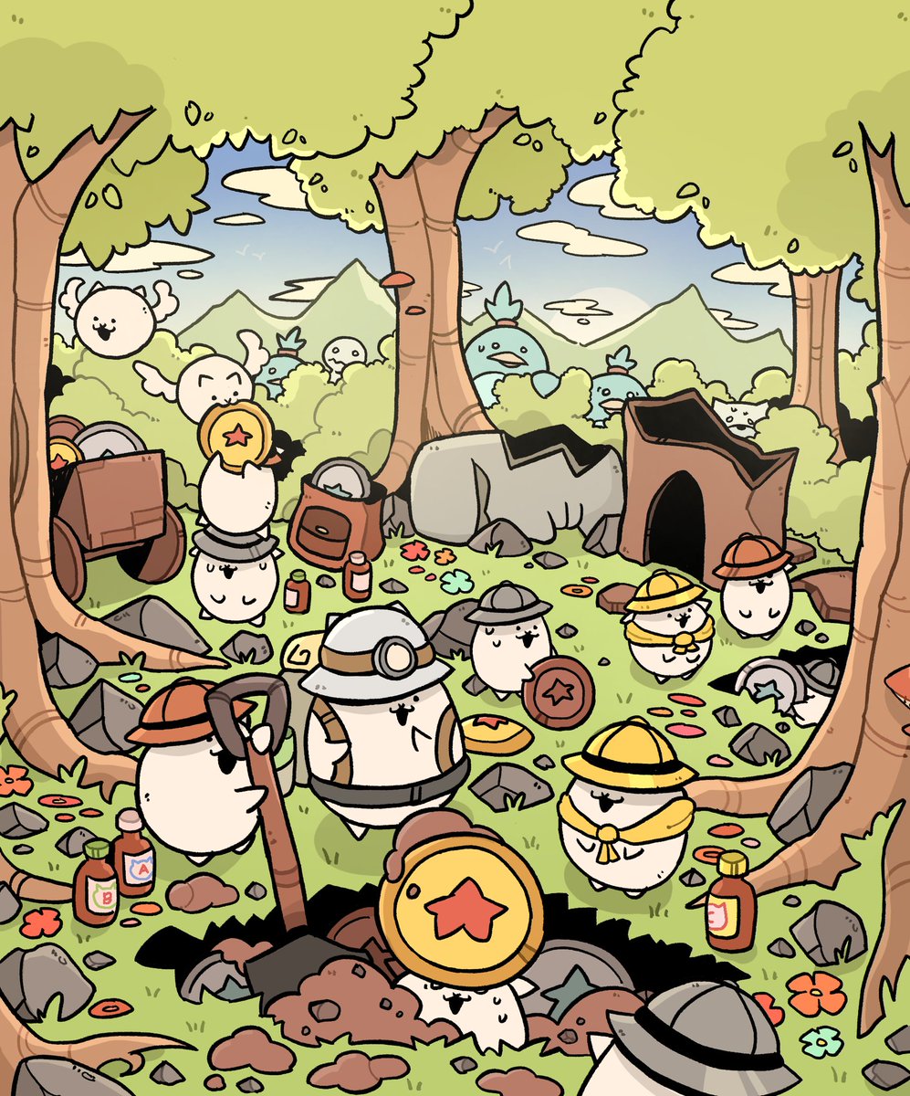 Barniator's tweet photo. This is what I think when somebody says "Treasure Hunting" In battle cats
#TheBattleCats #fanartㅤㅤㅤㅤ https://t.co/iZgA78ZYKb