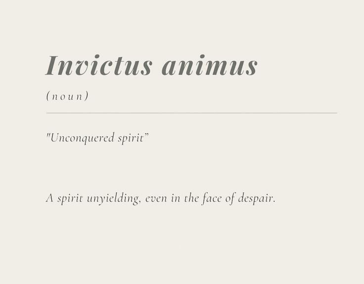 Lovandfear's tweet photo. Invictus animus “unconquered spirit” https://t.co/Sxb69bxMQf