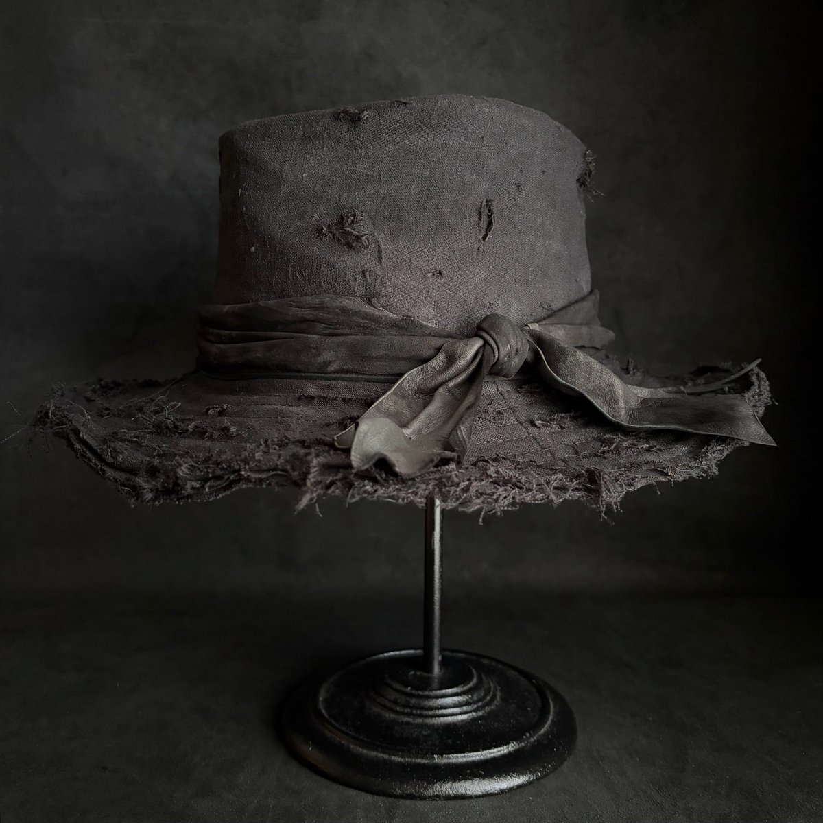 hat 「完売品」triangle casquette damage linen