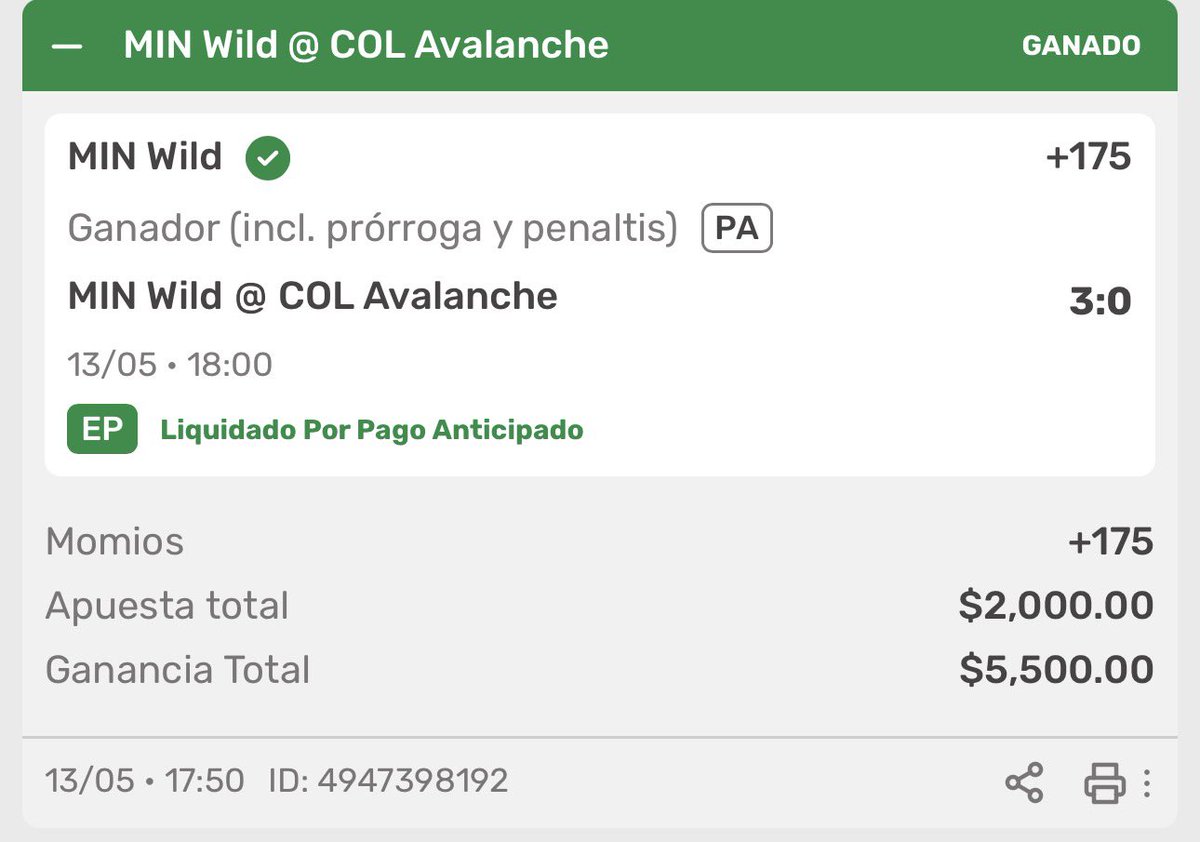 licAntoniocb's tweet photo. @ApuestaDoctor Jamás desaprovecharía a un equipo tan bueno como el wild pagando casi +200 en un juego de vida o muerte https://t.co/lX0ucmD3V4