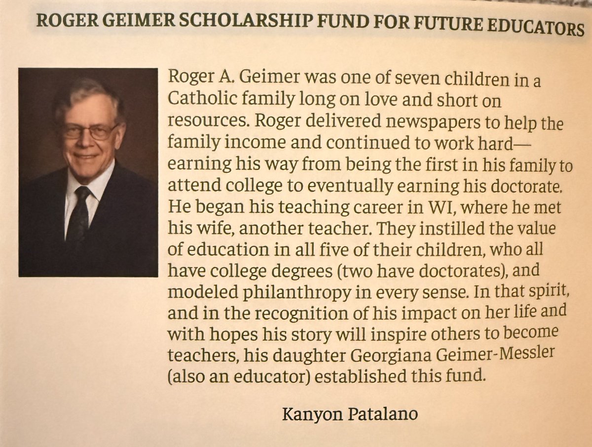 ggeimer1's tweet photo. Congratulations to the first recipient of the Dr. Roger Geimer Scholarship for Future Educators! Honored to celebrate this milestone with you. Proud to collaborate with the https://t.co/rKF2G8z3eI￼ to support tomorrow’s educators. #FutureEducators #Scholarship #EducationMatters https://t.co/DtPmlg297C