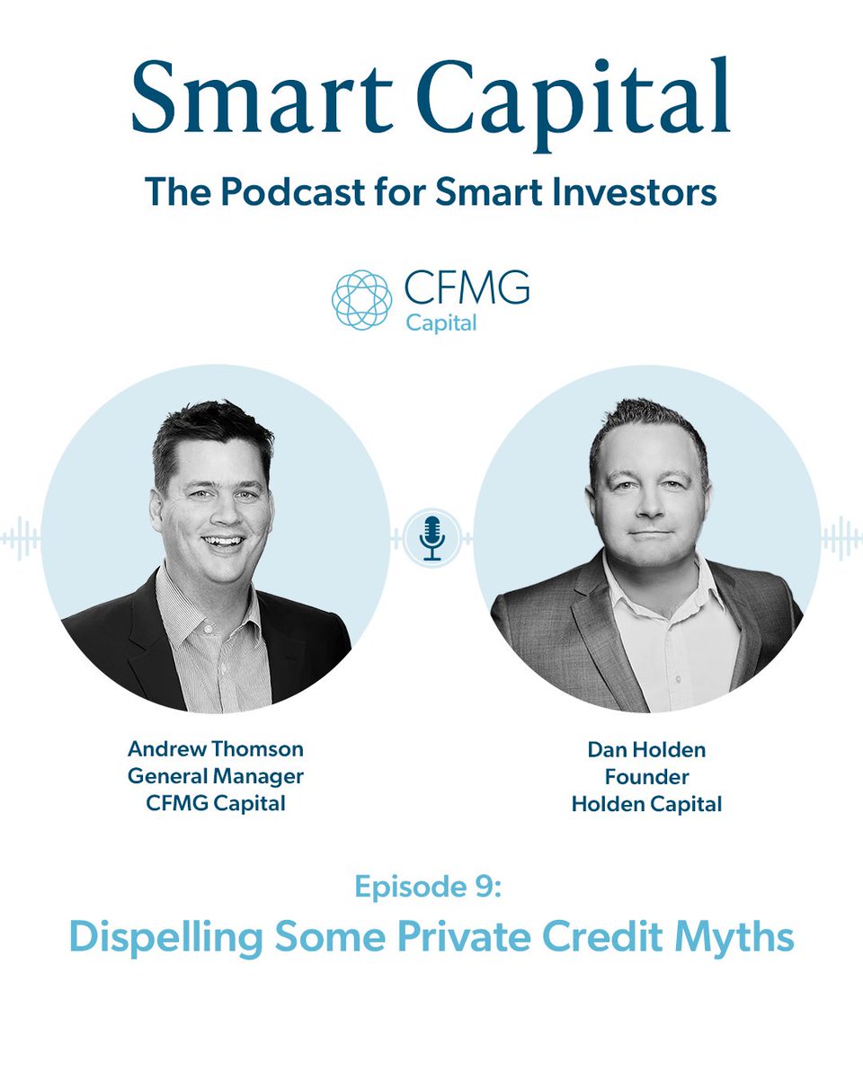 CFMG_Capital's tweet photo. Episode 9 of the SMART CAPITAL Podcast by CFMG Capital features CFMG General Manager Andrew Thomson in conversation with experienced Brisbane property financier Dan Holden of Holden Capital.

Find out more at https://t.co/YVlN5ULrhj

#CFMGCapital #RealPeople https://t.co/0j7rxfvGWL