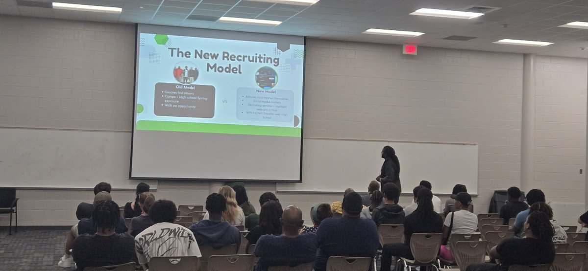 MCRamFootball's tweet photo. Thank you to everyone who attended #CreekMayde Recruiting Coordinator @CoachWilson06’s presentation on the college recruiting process, tonight!

We hope you learned a thing or two and feel better informed going forward in your, or your child’s, potential journey as a prospect! https://t.co/GUqSpaq3Wr