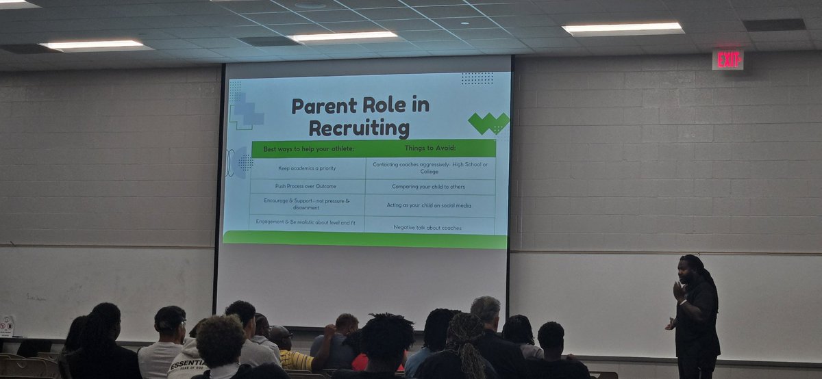 MCRamFootball's tweet photo. Thank you to everyone who attended #CreekMayde Recruiting Coordinator @CoachWilson06’s presentation on the college recruiting process, tonight!

We hope you learned a thing or two and feel better informed going forward in your, or your child’s, potential journey as a prospect! https://t.co/GUqSpaq3Wr