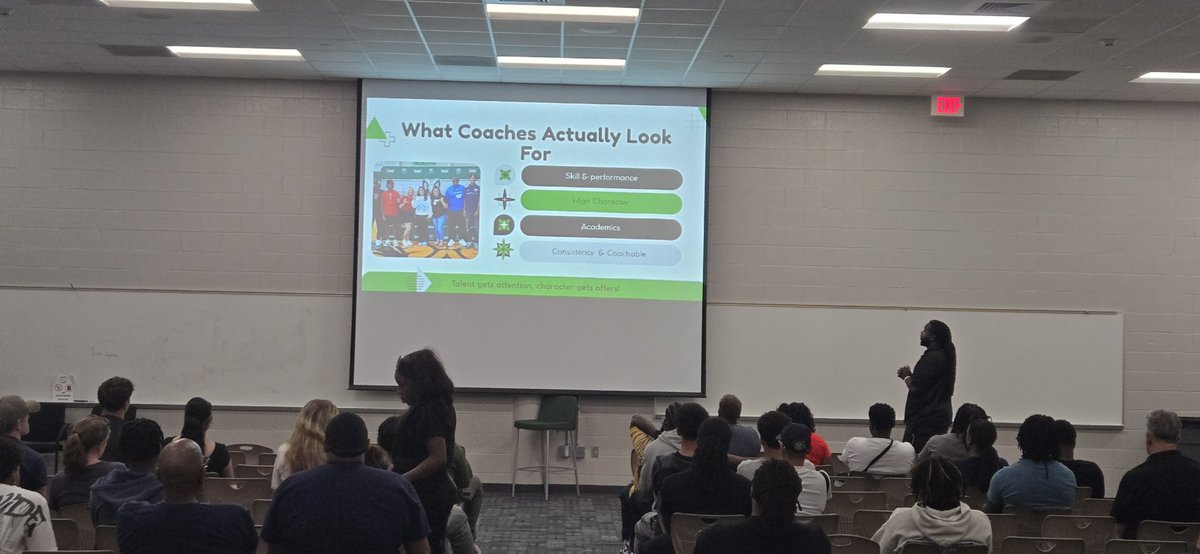 MCRamFootball's tweet photo. Thank you to everyone who attended #CreekMayde Recruiting Coordinator @CoachWilson06’s presentation on the college recruiting process, tonight!

We hope you learned a thing or two and feel better informed going forward in your, or your child’s, potential journey as a prospect! https://t.co/GUqSpaq3Wr