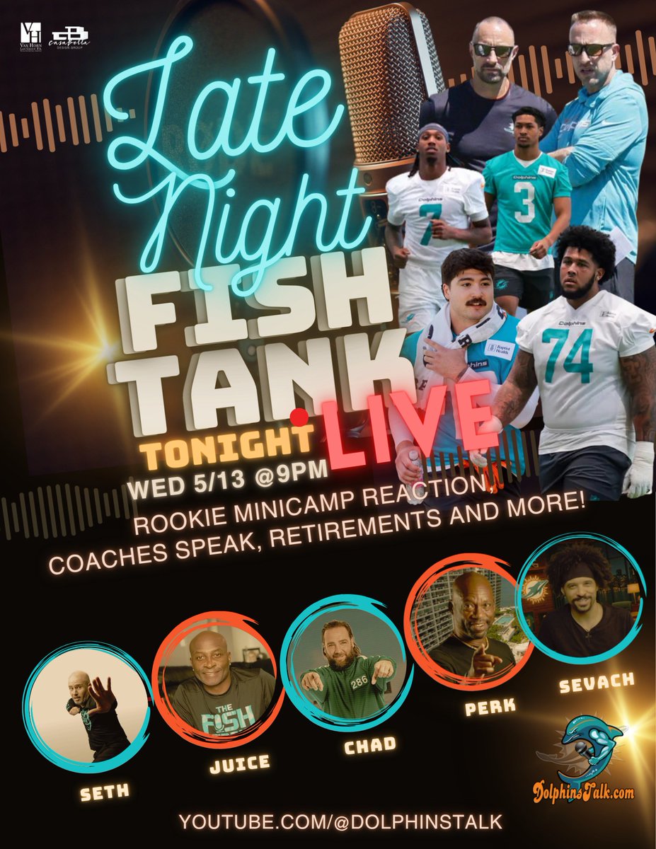 TheFishTank81's tweet photo. We're LIVE and we are fired up to discuss the HUGE Achane news. #DiveIn

https://t.co/5khXIZ1pQx https://t.co/lcf7N3mFfa