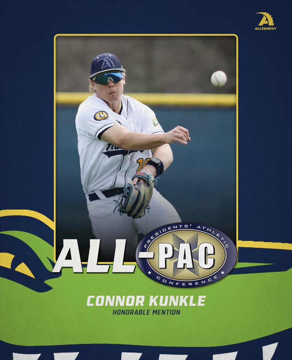 ACGatorbaseball's tweet photo. Honorable Mention All-PAC 🐊

#MadeInMeadville https://t.co/RwEsFqQ2fE