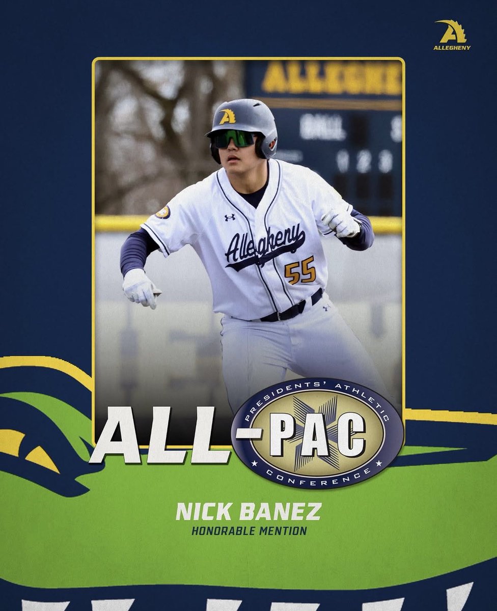 ACGatorbaseball's tweet photo. Honorable Mention All-PAC 🐊

#MadeInMeadville https://t.co/RwEsFqQ2fE