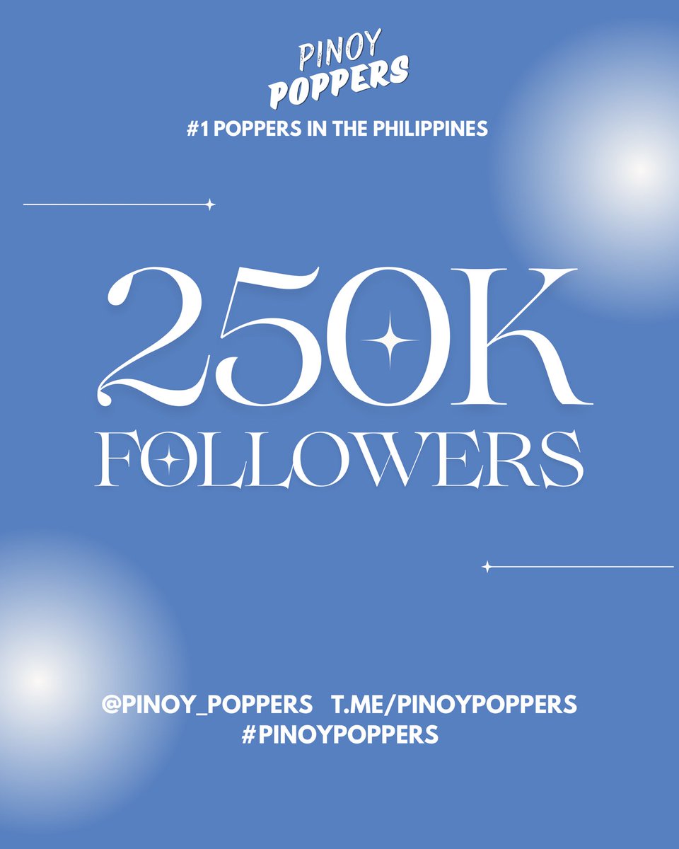 Pinoy Poppers 🇵🇭 | 250K tweet media
