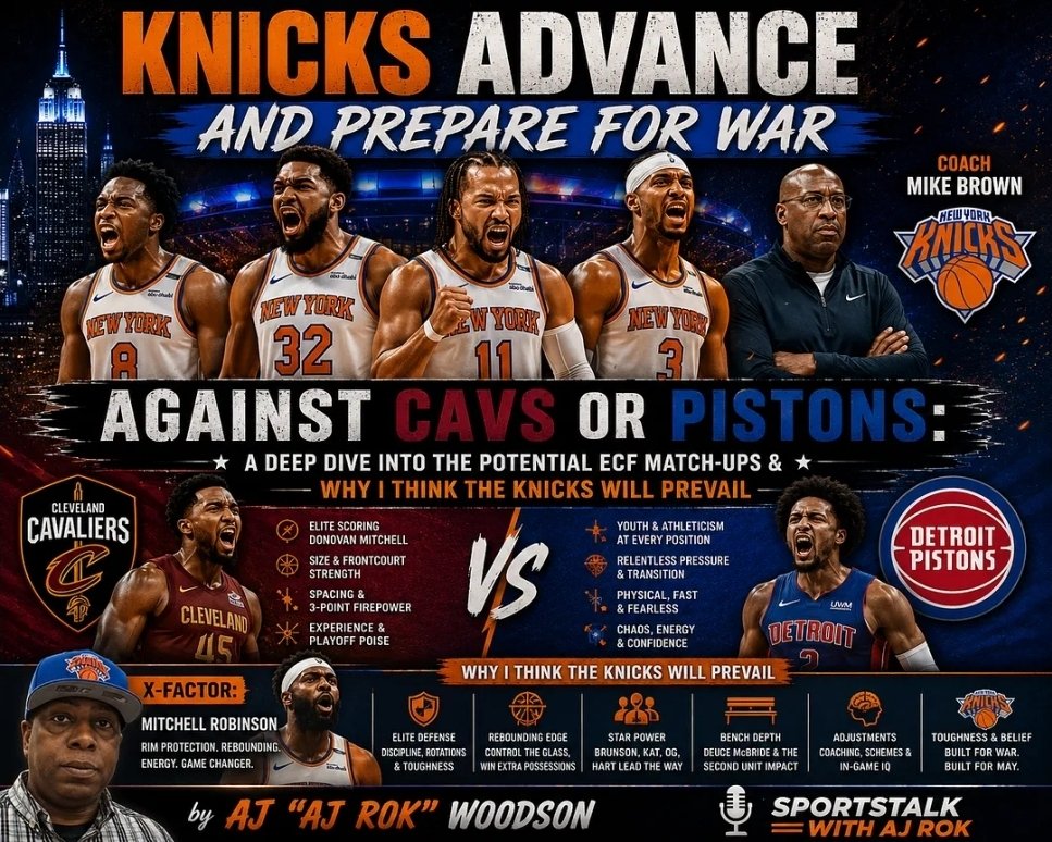 BWEditorInChief's tweet photo. @sny_knicks Knicks Advance And Prepare For War Against Cavs or Pistons by AJ ROK https://t.co/tJvzKKVASp https://t.co/twVITOoN1h