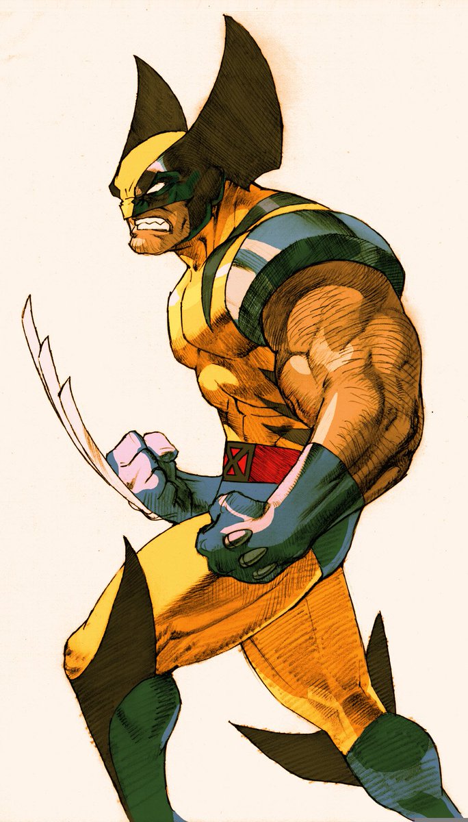 THE_C0RNER's tweet photo. Marvel Vs. Capcom 2 
By Naoto Kuroshima  @bengasu https://t.co/ezbH4NCBdA
