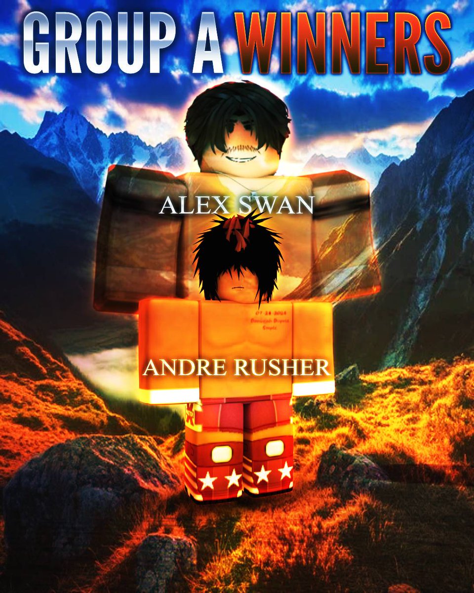 OBW_RBLX's tweet photo. HUGE NIGHT FOR GROUP A!

In the final empty arena matches of the WHC Round Robin, Alex Swan won Group A with 9 points to earn a WHC Title Match, while Andre Rusher finished runner-up to secure a Grand Title opportunity at Quantum Break! https://t.co/ErBMReqAbB