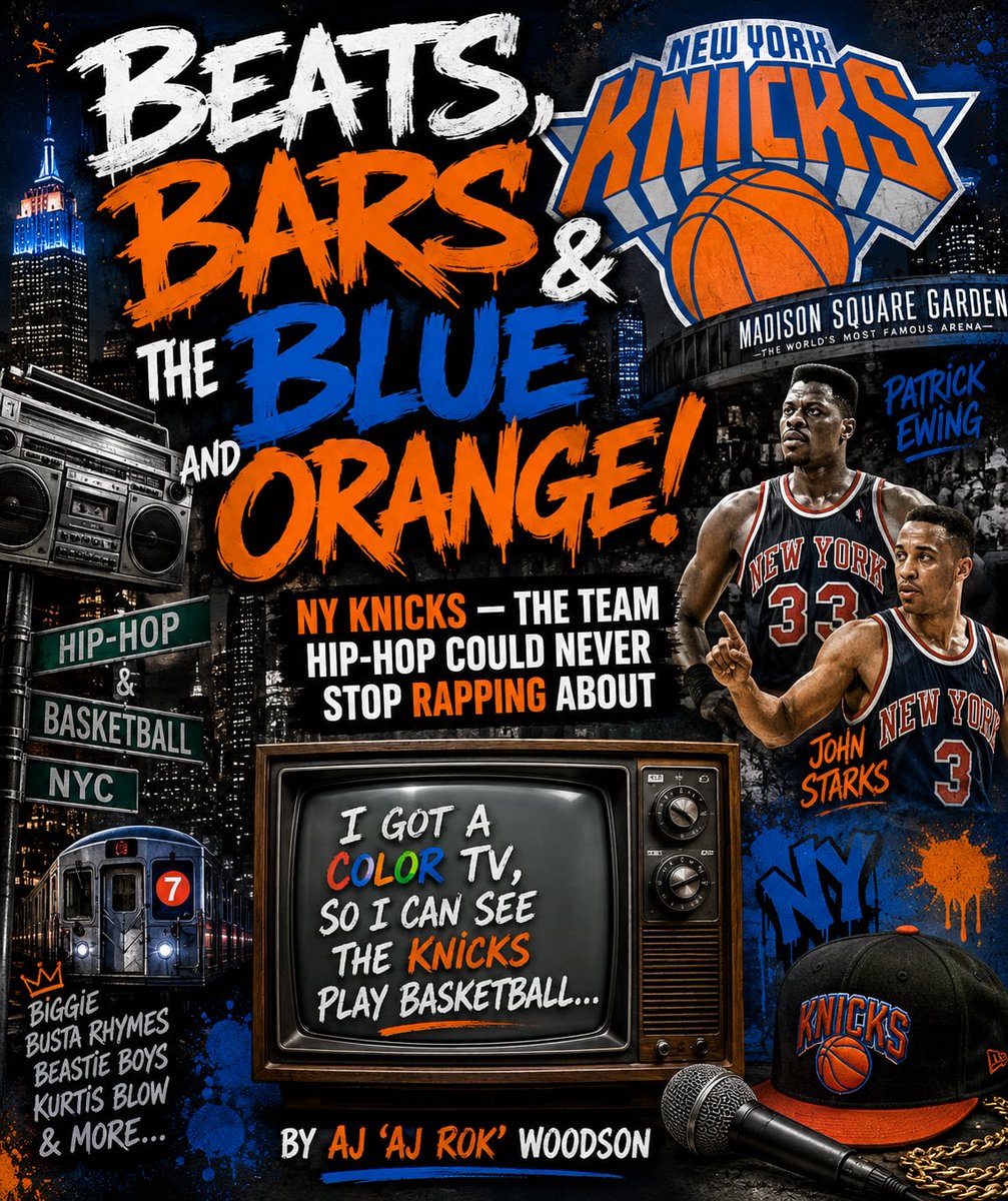BWEditorInChief's tweet photo. @AlvaradoJose15 Beats, Bars &amp; the Blue and Orange! NY Knicks — The Team Hip-Hop Could Never Stop Rapping About https://t.co/hT85Dgd5EJ https://t.co/pHXtB7kaJK
