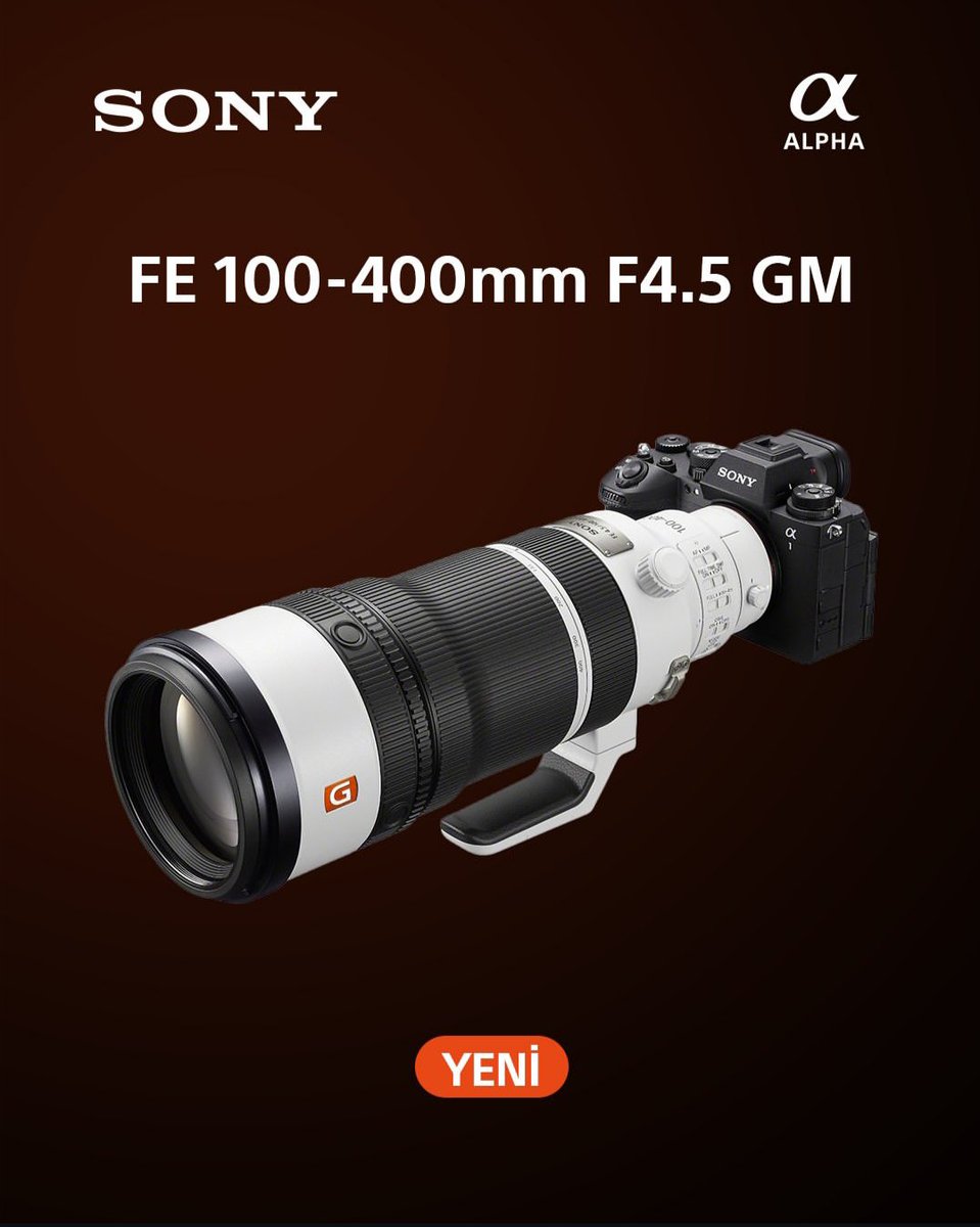 suatduman's tweet photo. Sony FE 100-400mm F4.5-5.6 GM OSS ile tanışın.  Uzaktaki her anı, sanki yanınızdaymış gibi yakalayın.
​Bu efsane lensi ve çok daha fazlasını https://t.co/buEQLONyP3 üzerinden güvenle satın alabilirsiniz. 🚀🏆 https://t.co/u6YVFw0VK2