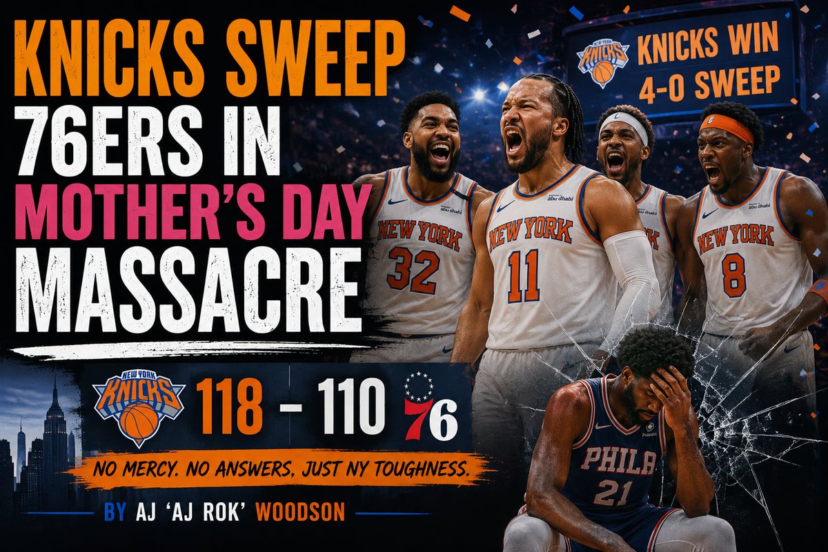BWEditorInChief's tweet photo. @AlvaradoJose15 Knicks Sweep 76ers in Mother's Day Massacre https://t.co/CNMmTpCe5D https://t.co/96XTVHR6D9