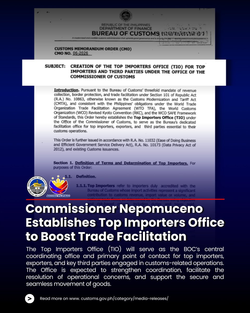 Bureau of Customs PH tweet media