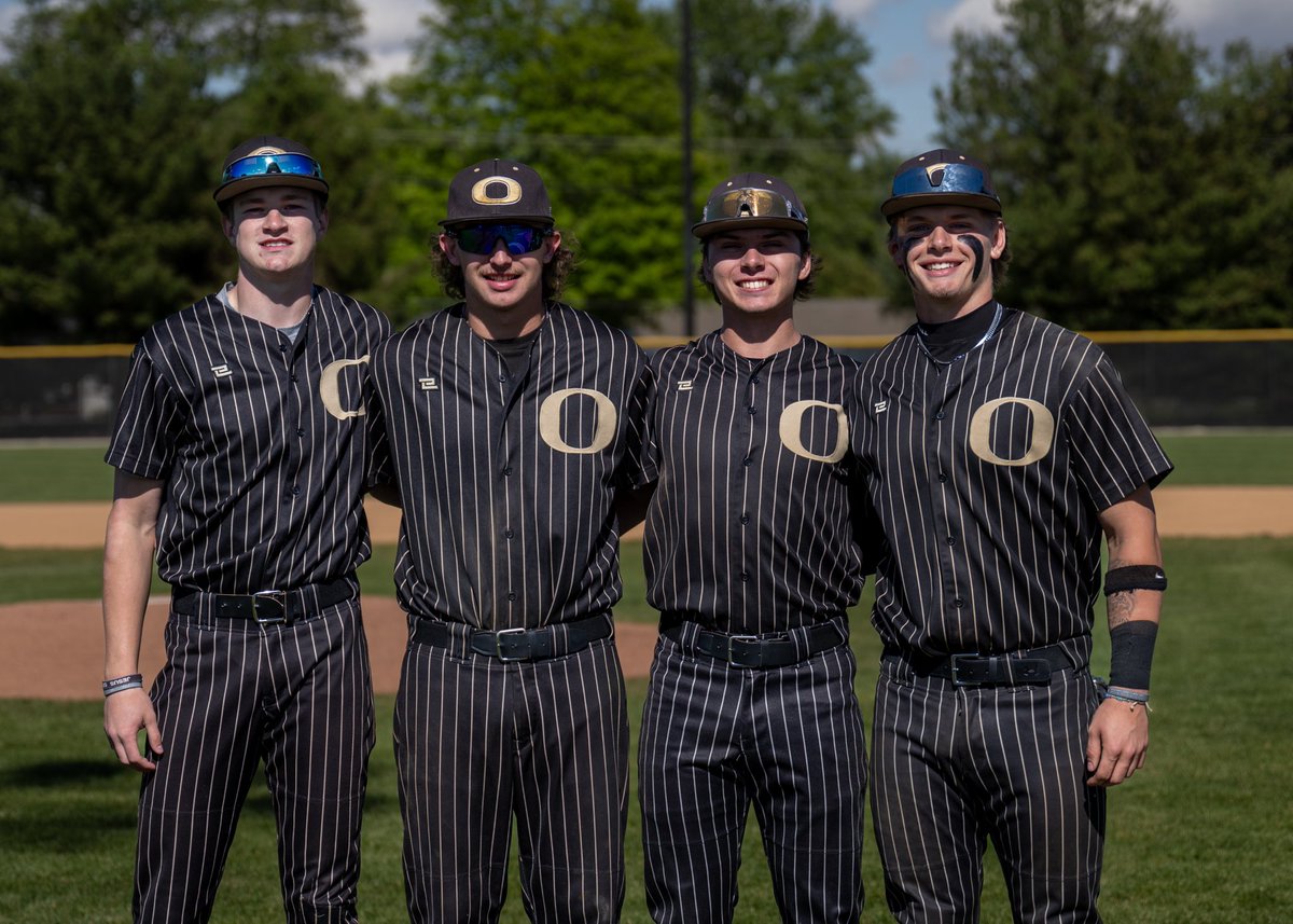 Oracle_Baseball's tweet photo. Congratulations to our seniors with the big win on Senior Night!  Keygan Elliott, Brett Huffman, Cayden Robinson, and Logan Smith led the Oracles to a big 12-2 win ! https://t.co/fVrDI5pEBQ