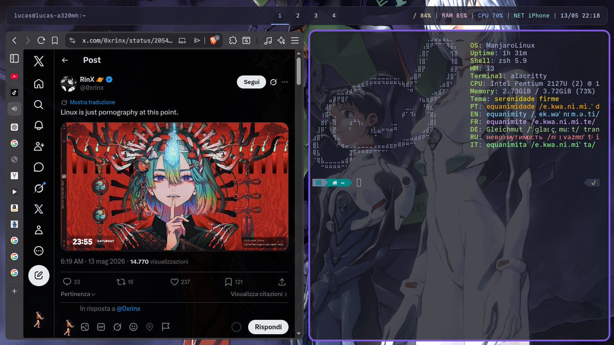 ocoelhito's tweet photo. @0xrinx It's so fun to compare, mine is much simpler, but it's on my way https://t.co/VIxYW4kBRT