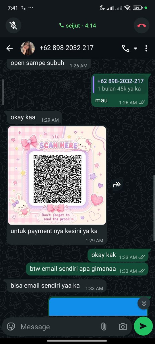 Nadine, @ after dm tweet media