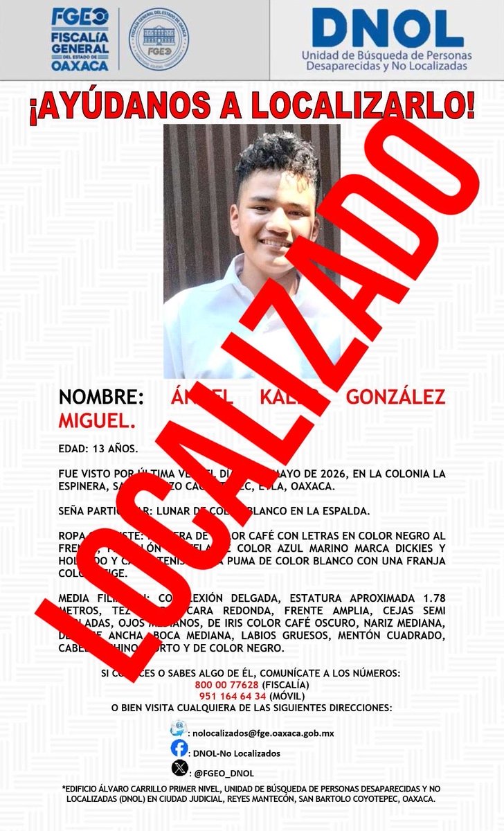Unidad de Búsqueda de Personas No Localizadas tweet media