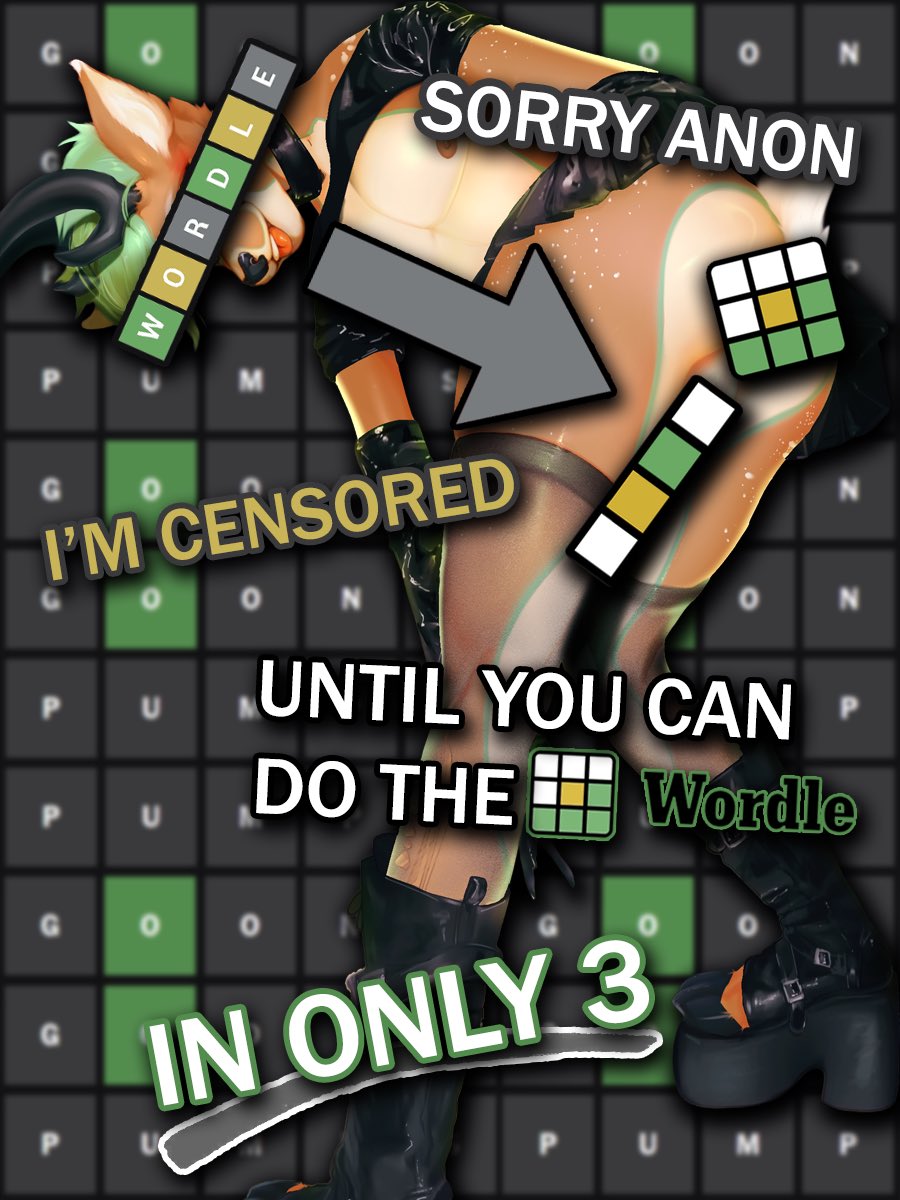 inceldeer's tweet photo. yall sleeping on wordle humiliation fetish porn #wordlehumiliationfetish https://t.co/5kHG21h8dO