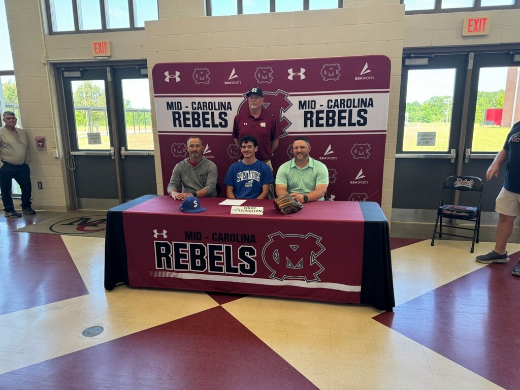 MCRebelBaseball's tweet photo. Congratulations to Colby Livingston on signing with SMC today. We are proud of you! https://t.co/8EblvExGLA