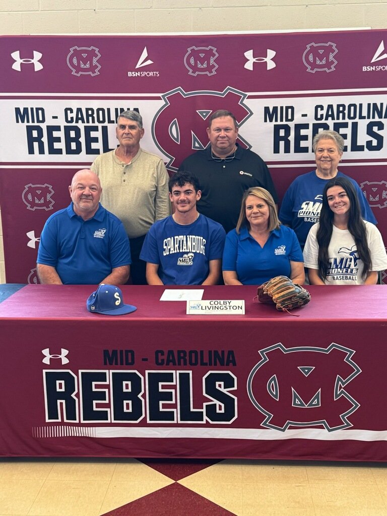 MCRebelBaseball's tweet photo. Congratulations to Colby Livingston on signing with SMC today. We are proud of you! https://t.co/8EblvExGLA