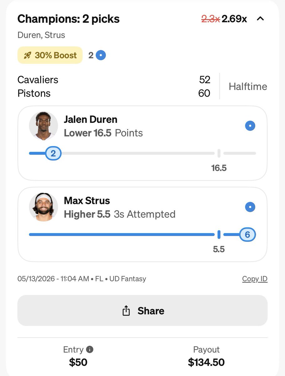 Zirksee's tweet photo. If Jalen Duren scores 15 points 2nd half to kill our only pick of the day I will give a $100 Xbox/PSN gift card to someone who likes this tweet (shit is NOT happening) https://t.co/e52AFvhLwV