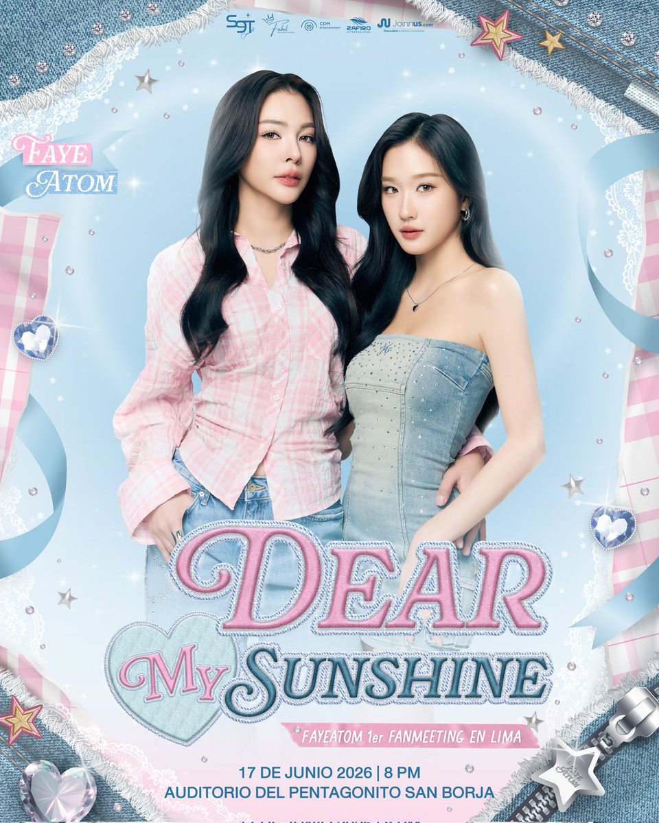 zafiroLive's tweet photo. "Broken of Love: The Series may be ending, but the FayeAtom love continues in Peru! 🇵🇪
Let's welcome Faye Peraya and Atom Pariya—fresh from the success of Broken of Love—as they hold their first ever fanmeeting in Lima 🌻🍑
🩷 FAYEATOM 1ST FANMEETING [DEAR MY SUNSHINE] IN LIMA !! https://t.co/D07HGILE90