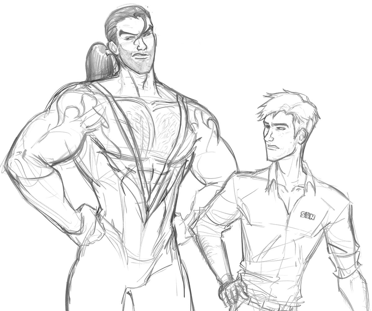 Death0rchids's tweet photo. “Flambae, how many times am I going to turn around and get a face full of p—”

“Perfection?~”

“—Pectorals. Hairy, unpierced pectorals.”

“You dont know that.”

“Yes, I do. I'm making eye contact with the proof as we speak.”

“Take a fucking picture, Robert. It’ll last longer.” https://t.co/DTq3oZHubH