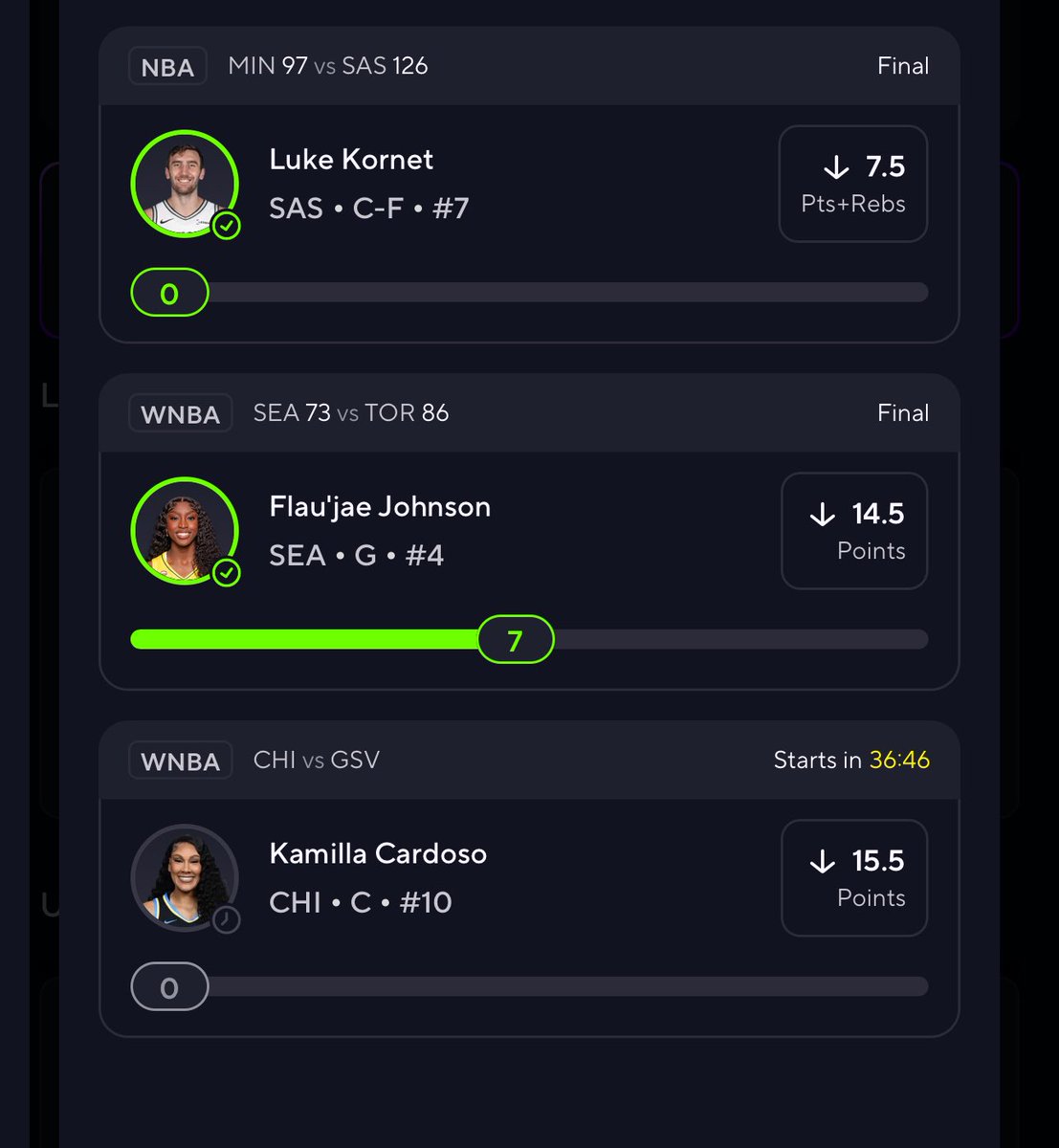 fendogg's tweet photo. Giving u this Last leg of my 6x for free
Kamilla Cardoso U 15.5 PTS
all props posted in premium. weโre up nearly 60+u since February
Free Trial available:
https://t.co/3PKCyA2knm
#GamblingX #PrizePicks #GamblingTwitter #TheKennel #PropKitchen https://t.co/J5ydt0sEmV