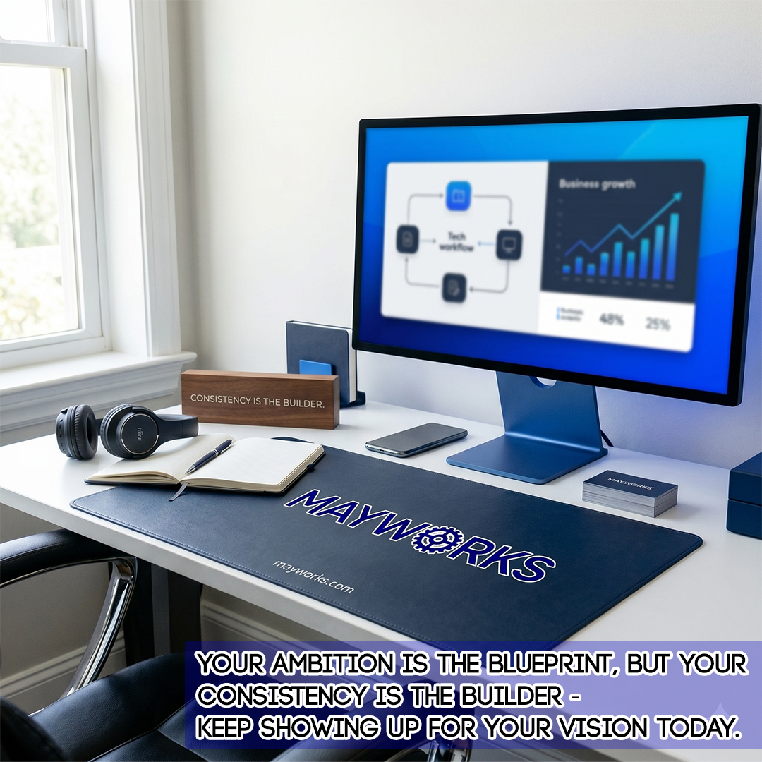 mayworks's tweet photo. Your ambition is the blueprint, but your consistency is the builder - keep showing up for your vision today.

#mayworks #consistency #builder #vision https://t.co/8hdGc2Pd5P