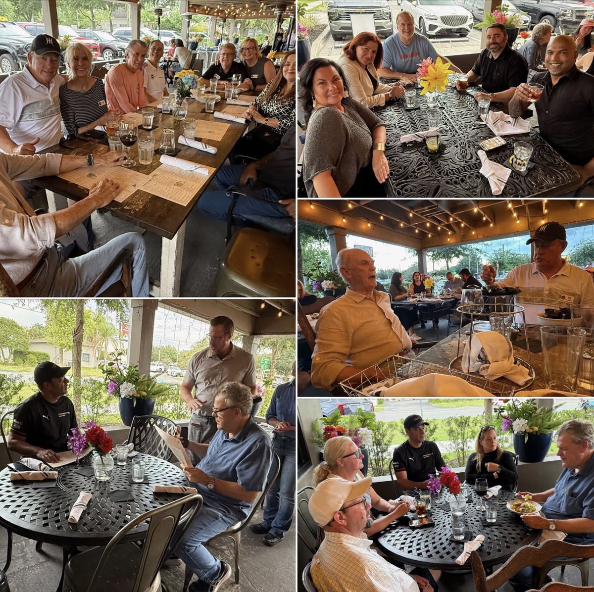 FLCPCA's tweet photo. Lovely evening at F&amp;D Woodfired grill for this month's Date Your Porsche Night. https://t.co/h3oHYIHc2Y