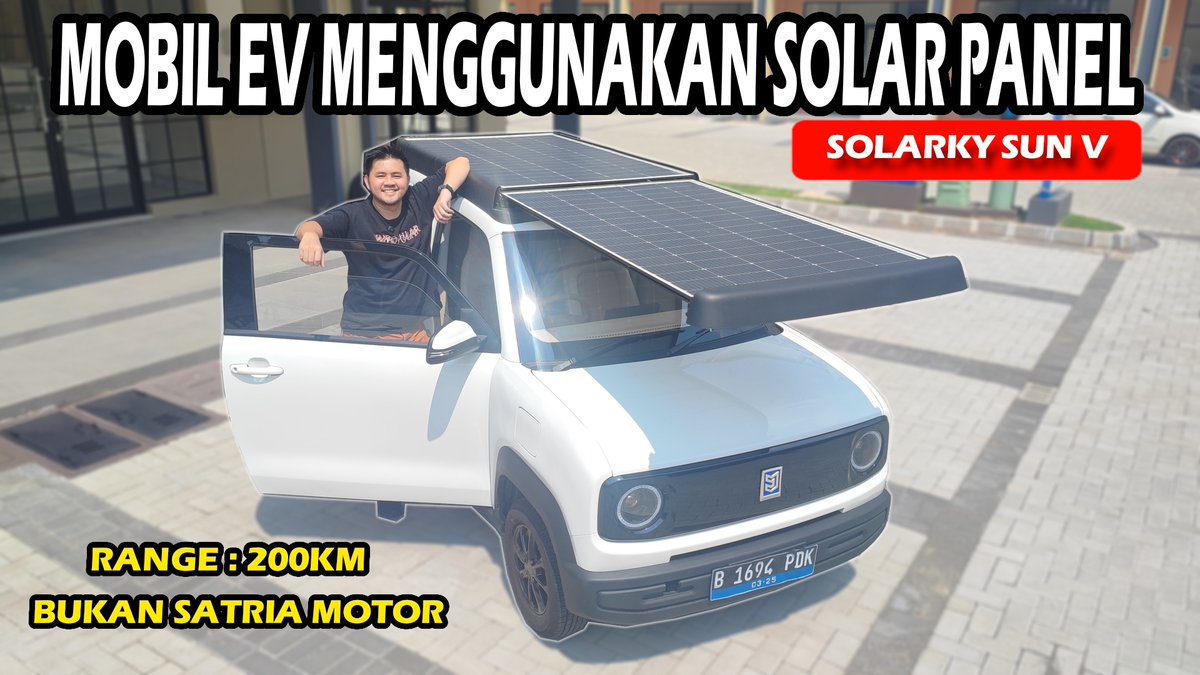 yuda_ck's tweet photo. MOBIL EV BISA DICHARGE MATAHARI | SOLARKY SUN V
https://t.co/oPhIx455eE
@YouTube #review #testdrive #solarky #solarpenel https://t.co/LpXieiSA9Y