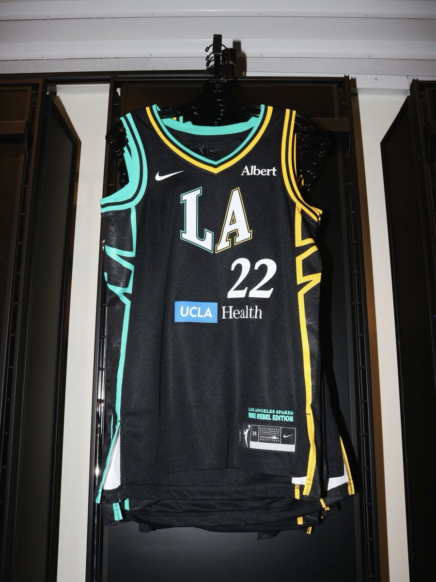 teamlastore's tweet photo. It’s not a want, it’s a need🤩 The 2026 Rebel Edition Jersey is officially here. Grab yours online or in-arena at Team LA Store and be ready to rep the Sparks all season long! #teamlastore #lasparks https://t.co/SRna57sB27